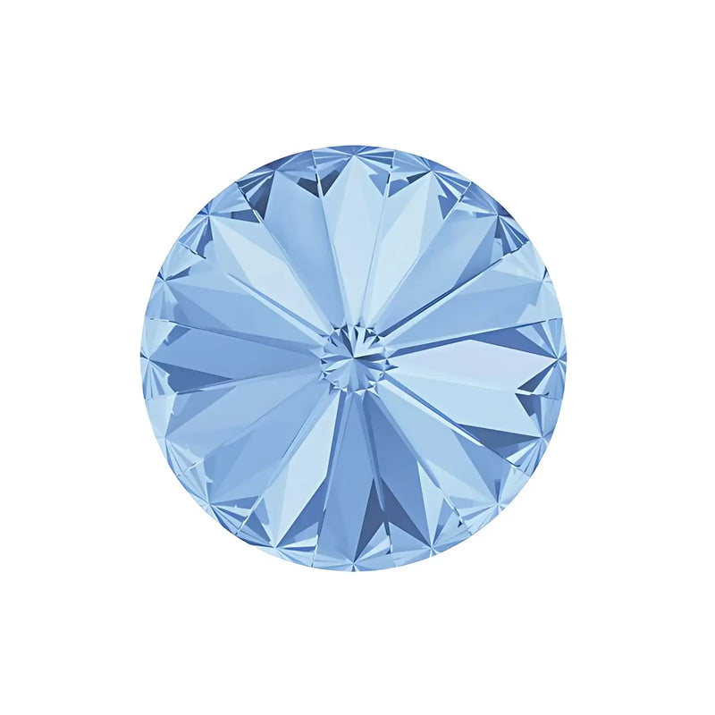 Brilliance Crystal Rivolis, 1122, 12mm, Light Sapphire - The Argus Collection