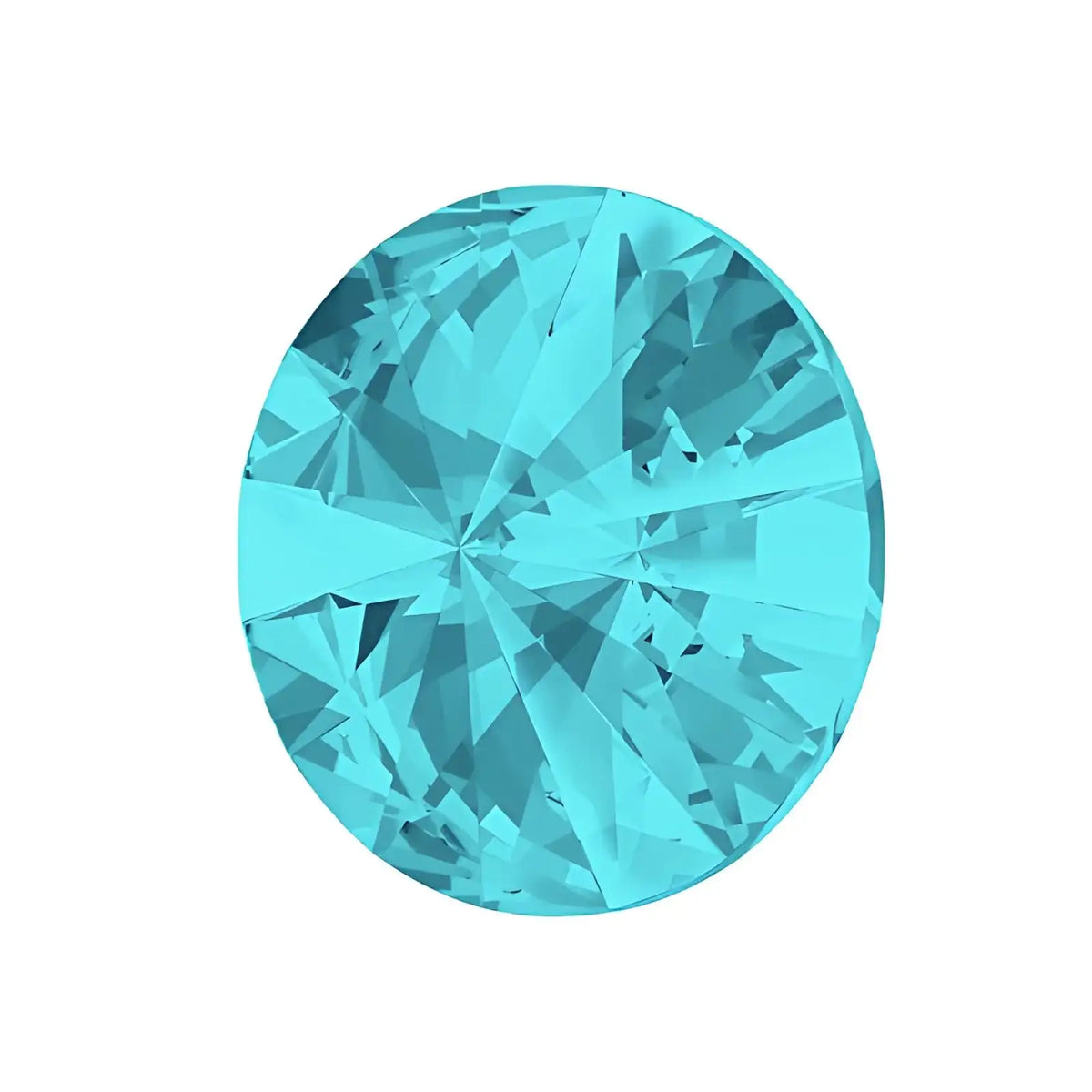 Brilliance Crystal Rivolis, 1122, 12mm, Light Turquoise - The Argus Collection