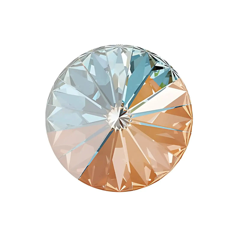 Brilliance Crystal Rivolis, 1122, 12mm, Peach Delite - The Argus Collection