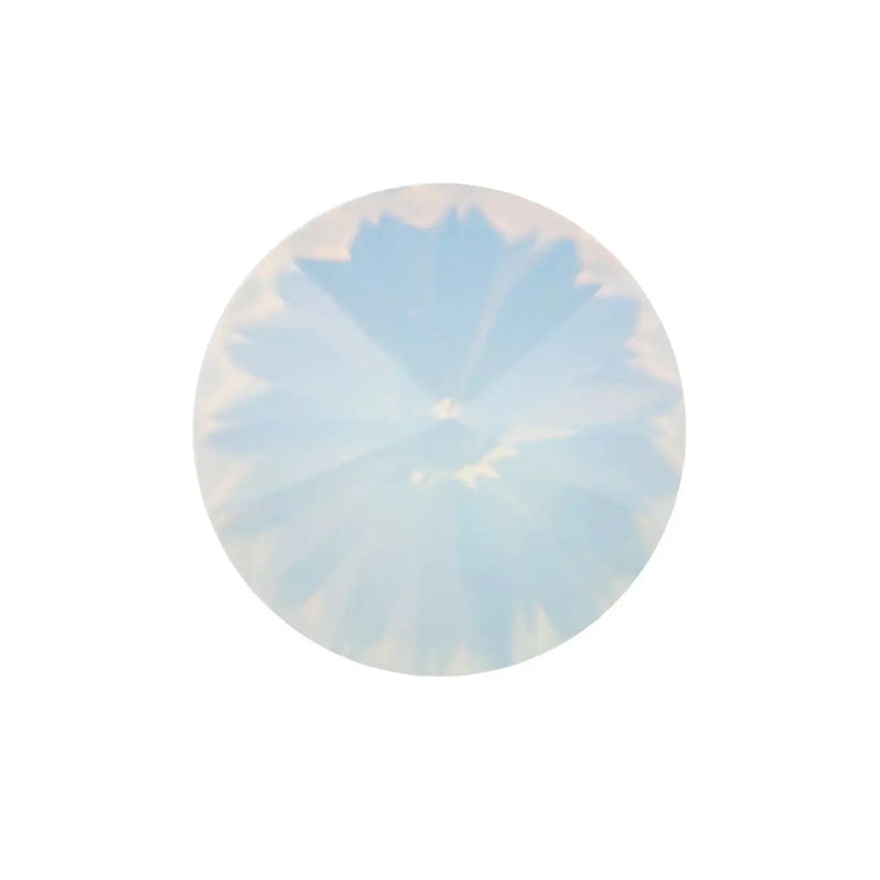Brilliance Crystal Rivolis, 1122, 12mm, White Opal - The Argus Collection