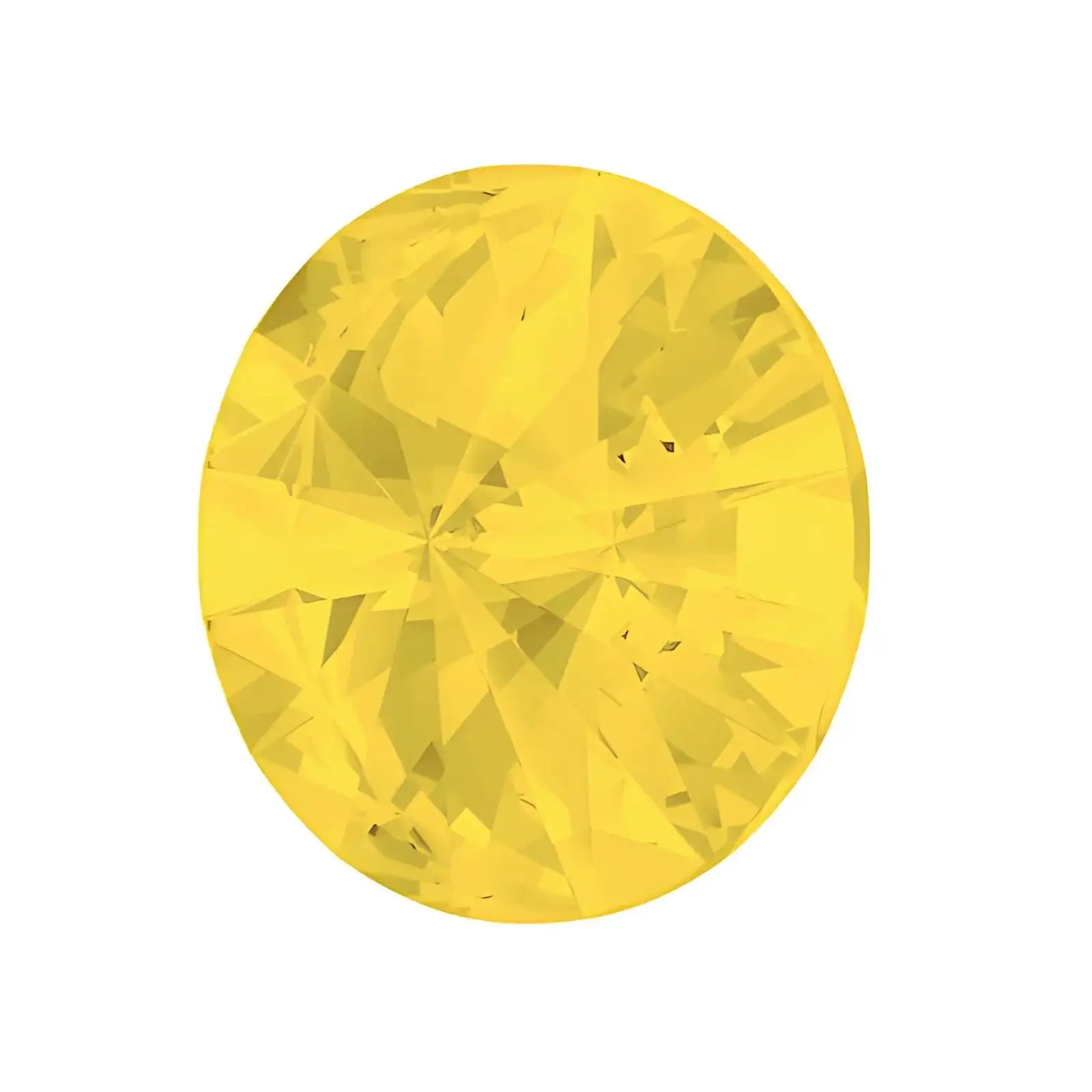 Brilliance Crystal Rivolis, 1122, 12mm, Yellow Opal - The Argus Collection