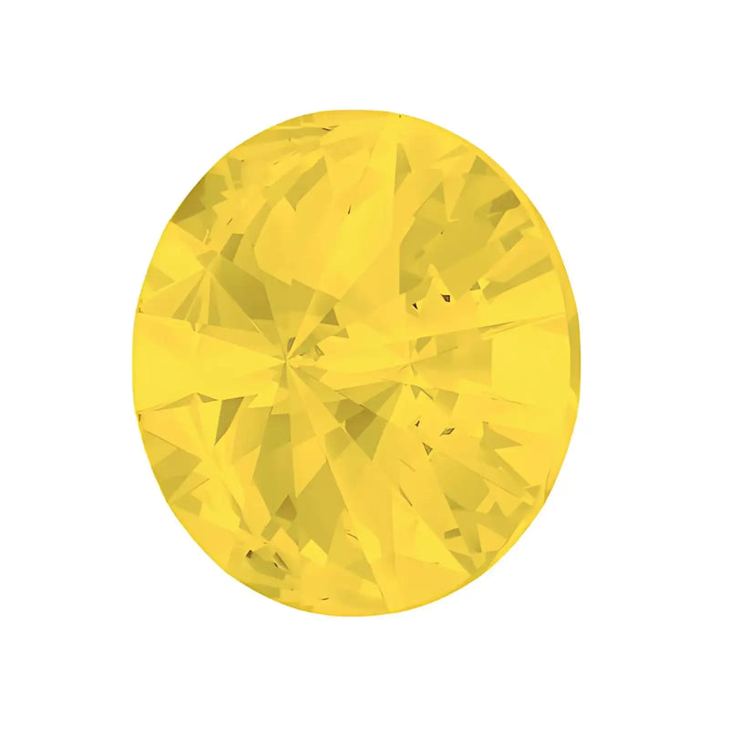 Brilliance Crystal Rivolis, 1122, 12mm, Yellow Opal - The Argus Collection