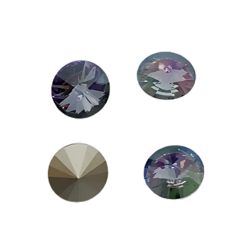 Brilliance Crystal Rivolis, 1122, 12mm, Crystal Iris Mist - The Argus Collection