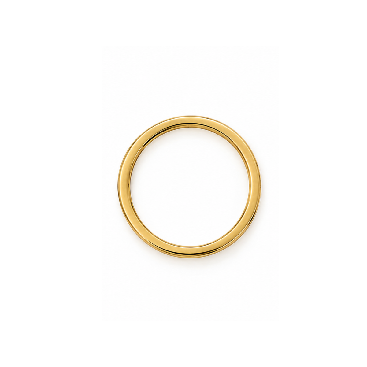 12mm Tarnish Resistant Gold circle connector for earrings, beadwork and jewelry making.