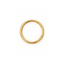 12mm Tarnish Resistant Gold circle connector for earrings, beadwork and jewelry making.