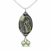 Feather Jasper Beads, Dark Hue, 30x40mm - The Argus Collection
