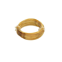 Gold colour 26 Gauge German-Style Round Wire coil for delicate jewelry making and wire weaving