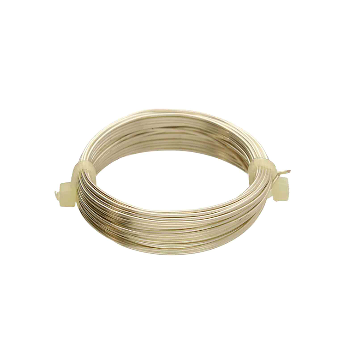 Silver colour 24 Gauge German-Style Round Wire coil for delicate jewelry making and wire wrapping