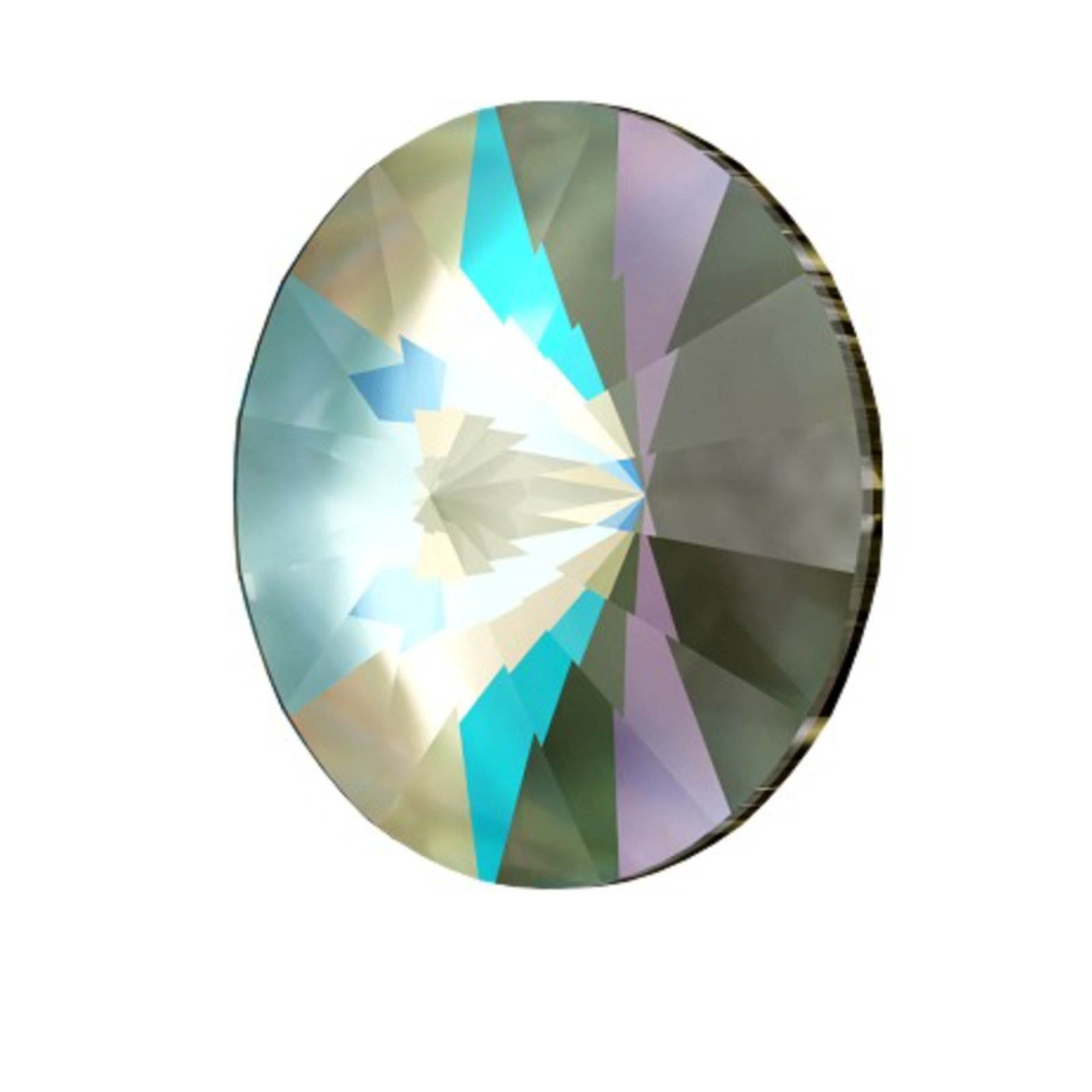 Brilliance Crystal Rivolis, 1122, 14mm, Army Green Delite