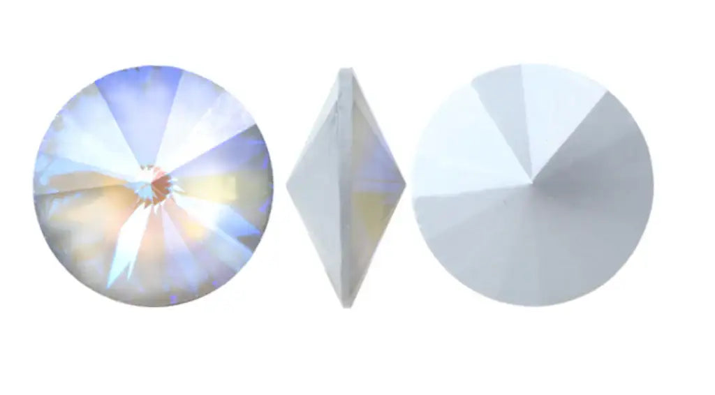 Brilliance Crystal Rivolis, 1122, 14mm, Ultra Arctic AB - The Argus Collection