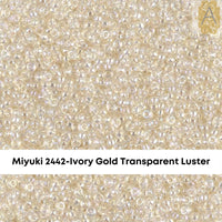 15/0 Miyuki Round Seed Beads, 8.2g 15-2440, 15-2441, 15-2442, 15-2444 - The Argus Collection