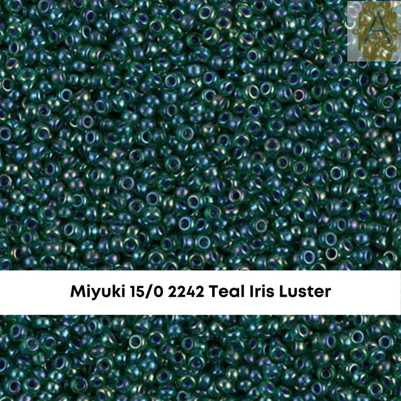 15/0 Miyuki Round Seed Beads, 8.2g 15-2241, 15-2242, 15-2243, 15-2244 - The Argus Collection