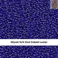 15/0 Miyuki Round Seed Beads, 8.2g 15-2241, 15-2242, 15-2243, 15-2244 - The Argus Collection