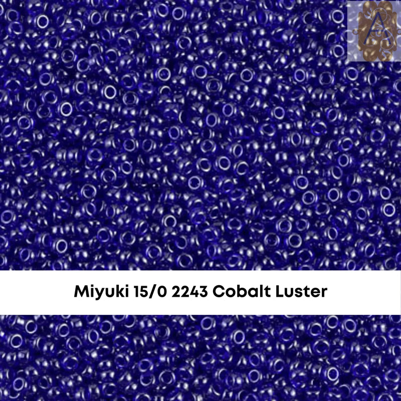 15/0 Miyuki Round Seed Beads, 8.2g 15-2241, 15-2242, 15-2243, 15-2244 - The Argus Collection