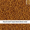 15/0 Miyuki Round Seed Beads, 8.2g 15-2406, 15-2422F, 15-2425F, 15-2439 - The Argus Collection