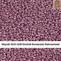 15/0 Miyuki Round Seed Beads, 8.2g 15-4218, 15-4219, 15-4220, 15-4221 - The Argus Collection