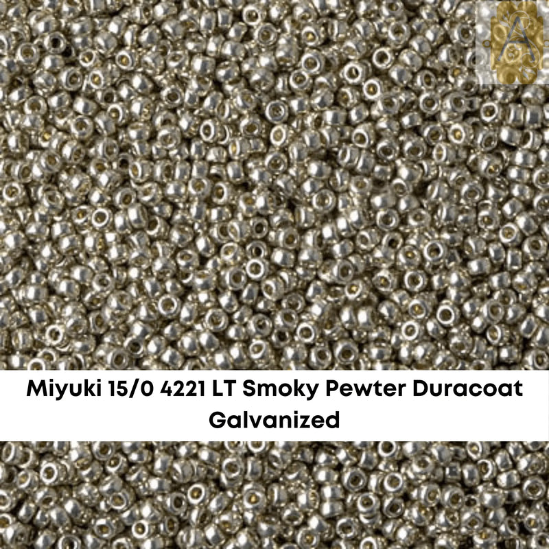 15/0 Miyuki Round Seed Beads, 8.2g 15-4218, 15-4219, 15-4220, 15-4221 - The Argus Collection