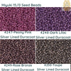 15/0 Miyuki Round Seed Beads, 8.2g 15-4247, 15-4248, 15-4249, 15-4250 - The Argus Collection