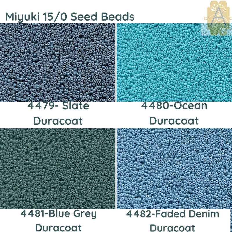 15/0 Miyuki Round Seed Beads 8.2g 15-4479, 15-4480, 15-4481, 15-4482 - The Argus Collection