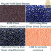 15/0 Miyuki Round Seed Beads, 8.2g 15-4280, 15-4281, 15-4282, 15-4298 - The Argus Collection