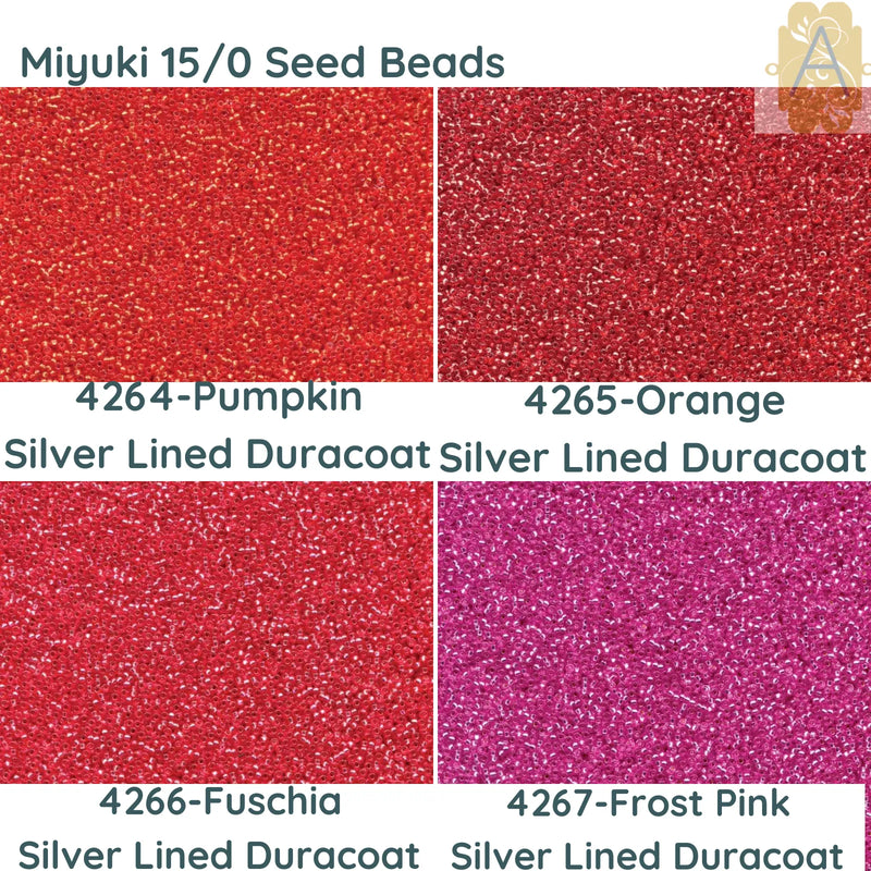 15/0 Miyuki Round Seed Beads, 8.2g 15-4264, 15-4265, 15-4266, 15-4267 - The Argus Collection