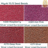 15/0 Miyuki Round Seed Beads, 8.2g 15-4268, 15-4269, 15-4270, 15-4271 - The Argus Collection