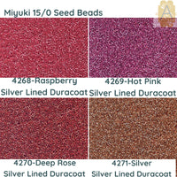 15/0 Miyuki Round Seed Beads, 8.2g 15-4268, 15-4269, 15-4270, 15-4271 - The Argus Collection