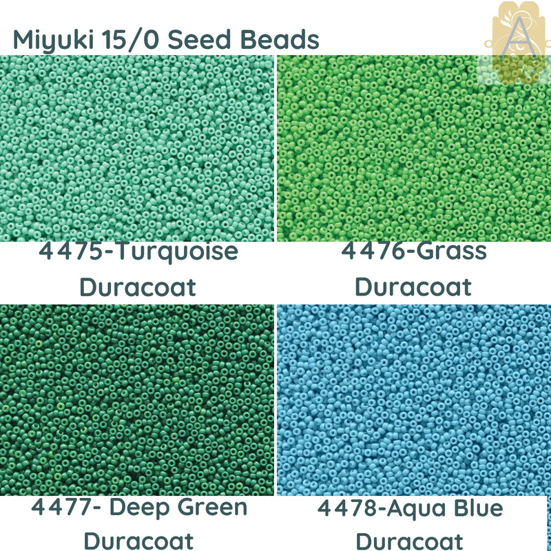 15/0 Miyuki Round Seed Beads 8.2g 15-4475, 15-4476, 15-4477, 15-4478 - The Argus Collection