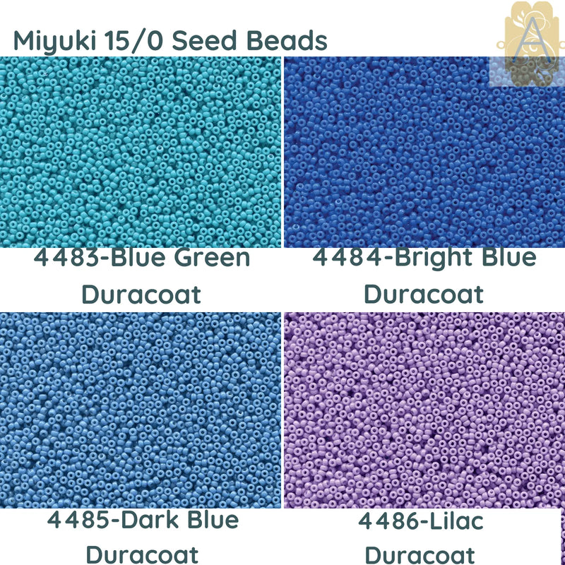 15/0 Miyuki Round Seed Beads. 8.2g 15-4483, 15-4484, 15-4485, 15-4486 - The Argus Collection