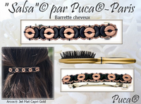 Barrette Blanks, 8 or 10cm, 5 Sets, Silver