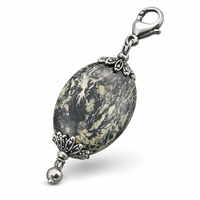 Feather Jasper Beads, Light Hue, 30x40mm