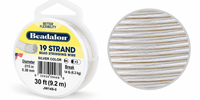 19 Strand Bead Stringing Wire – .015" (0.38mm)