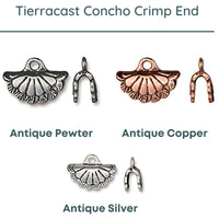 Tierracast, Concho Crimp End, 2 Pcs.