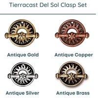 Tierracast Del Sol Toggle Clasp, 18mm, 4 Finishes