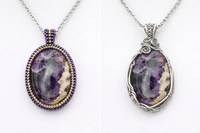 Amethyst Oval Cabochons, 30x40mm