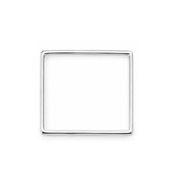 20mm Square Connector or Link, 2 Pcs, 3 Finishes
