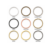 25mm Circle Connectors, Smooth or Textured, 2 Pieces