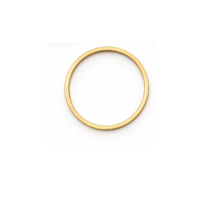 25mm Circle Connectors, Smooth or Textured, 2 Pieces