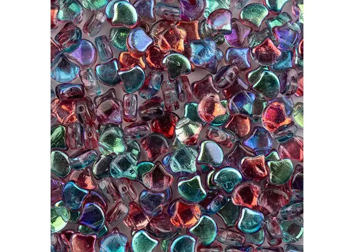 Ginko Beads, Crystal Summer Rainbow Dark Violet, 10g.