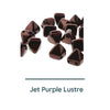 Pyramid Stud Beads, 12mm, Jet Purple Lustre - The Argus Collection