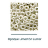 Miyuki Spacer Beads, 2.2x1mm, 7g Tube, Opaque Limeston Luster - The Argus Collection