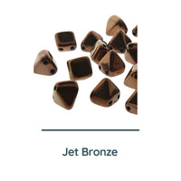 Pyramid Stud Beads, 12mm, Jet Bronze - The Argus Collection