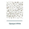 Miyuki Spacer Beads, 2.2x1mm, 7g Tube, Opaque White - The Argus Collection