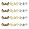 Double Bow Charm, Connector or Link, 3 Colors, 2 Pieces - The Argus Collection
