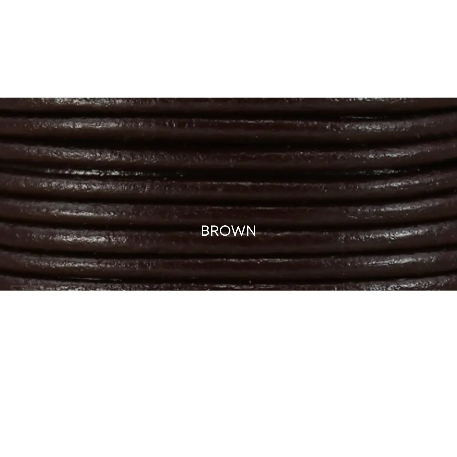 Superior Round Leather, 2mm, Sold per yard, 11 Colors - The Argus Collection