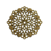 Filigree Flower Connectors, 33mm, 2 pcs