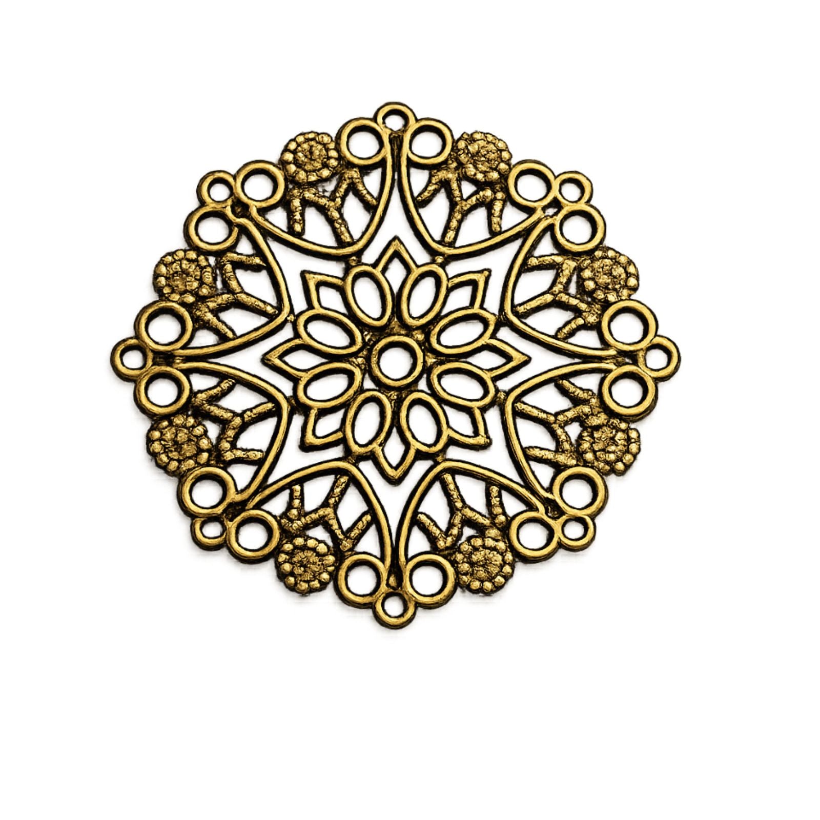 Filigree Flower Connectors, 33mm, 2 pcs
