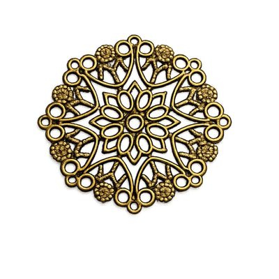 Filigree Flower Connectors, 33mm, 2 pcs