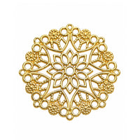 Filigree Flower Connectors, 33mm, 2 pcs