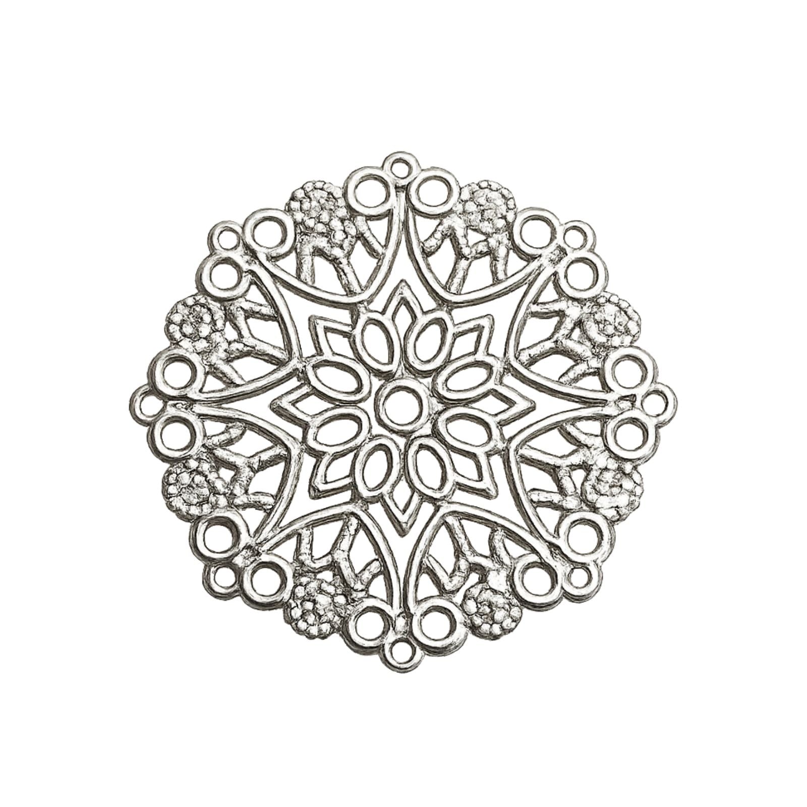 Filigree Flower Connectors, 33mm, 2 pcs
